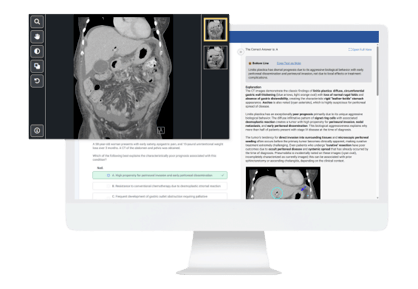 sample question and image viewer